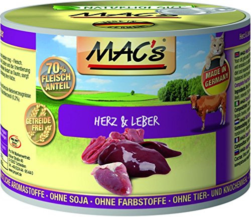 MAC's Cat Herz & Leber (getreidefrei) 6 x 200 g
