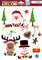 HERMA 15115 Fensterbilder Weihnachten Weihnachtsmann Rentier Schneemann, 5 Stück, selbstklebend, Kinder Fensteraufkleber, ablösbare Winter Fenstersticker, Fensterfolie für Kinderzimmer Weihnachtsdeko