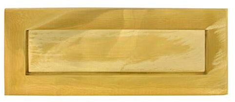 TSS Victorian Sprung Letter Plate 10x4 Brass