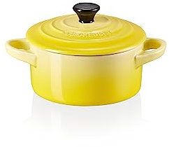 LE CREUSET Stoneware Petite Round Casserole, 0.25 L, Soleil, 71901104030100
