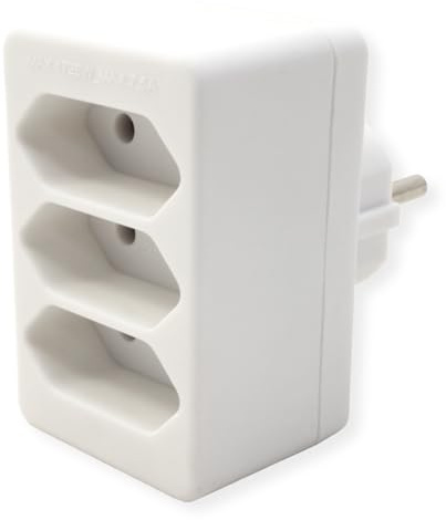 Bachmann 921.272 Multistecker 3xEuro weiß, PVC