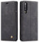QLTYPRI Hülle für Huawei P30, Vintage Dünne Handyhülle mit Kartenfach Geldtasche Standfunktion PU Ledertasche TPU Bumper Flip Schutzhülle Kompatibel mit Huawei P30 - Schwarz