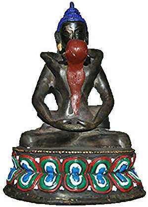 Fashion158 Buddhismus-Statue aus reinem Bronze, Kupfer, Hevajra, Mandkesvara, Glücklicher Budda, Yab-Yum