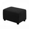 WINS Housse Ottoman Housse de Protection pour Repose-Pieds rectangulaire Housse de Pouf Carre Extensible Housse de Ottoman canape Pouf rectangulaire Noir