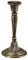 Relaxdays Candleholder Kerzenständer, einarmig, für Tafel-& Stabkerzen, Vintage, Kerzenhalter Gusseisen, HxD 19 x 9 cm, schwarz/Gold, 2.2 cm