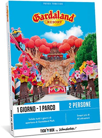 Wonderbox Connect - Cofanetto Regalo - Gardaland Park 1 Giorno + 1 Parco - 2 Persone - Scorpi più di 40 Attrazioni