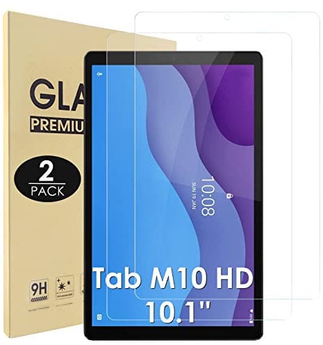 Hianjoo 2 Piezas Pantalla Protector Compatible con Lenovo Tab M10 HD (2nd Gen) 10.1, Premium Cristal Tablet Salvapantallas Vidrio Templado 9H Dureza Alta Claridad [No apto para M10 Gen 3]