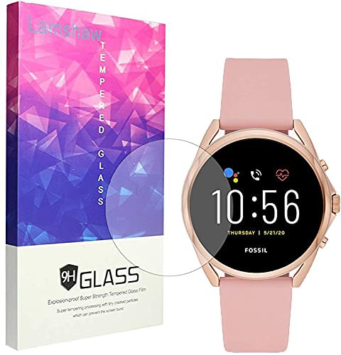 SkyBand 9H Vetro Temperato Pellicole Protettive Compatibile per SmartWatch Fossil Gen 5 LTE (3 Pack)