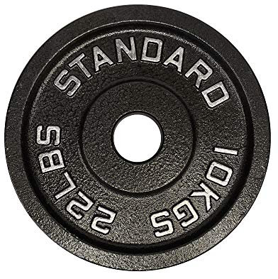 Exersci Premium Retro 2 Cast Iron Weight Plates 10 KG Pair - Weight lifting, Powerlifting, Gym, Fitness, Squat, Bench Press, Deadlift