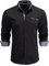 Enlision Men's Dress Shirts Long Sleeve Business Casual Shirt Regular Fit Button Up Shirts Black Grey M