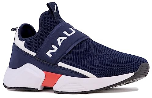 Nautica Men's Casual Slip-On Fashion Sneakers-Walking Shoes-Lightweight Joggers, Caleto-navy 1, 9 UK