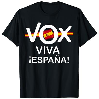 Vox- Viva Espana con bandera! Camiseta Camiseta Camiseta España Camiseta