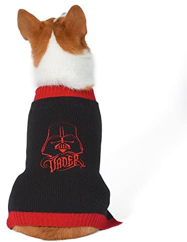 Star Wars for Pets Darth Vader Dog Sweater, Medium (M) | Darth Vader Sweater for Dogs | Pet Apparel, Pullover Dog Sweater | Gift for Star Wars Fans, Darth Vader Gifts, Black