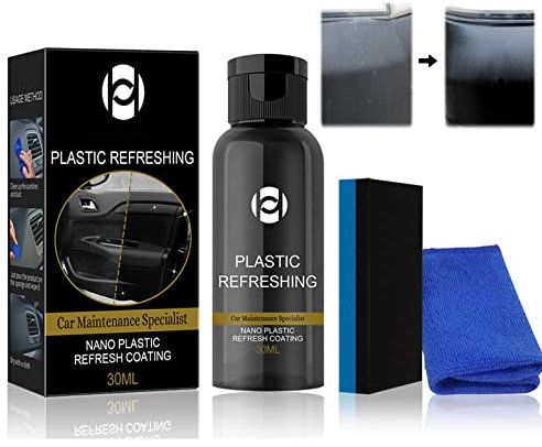 Recubrimientos Plásticos Restaurados, Agente de Restauración de Piezas de Plástico, Agente Restaurador de Piezas de Plástic, Recubrimiento Refrescante de Plásticos, Cuidado de Plástico para Coches (A)