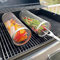 KENANLAN 2 Pack Rolling Grill basket, Stainless Steel Rotisserie Holder, Cylindrical Grill Basket, BBQ Cooking Accessories for Outdoor Grilling, Vegetables, Fish, Meat