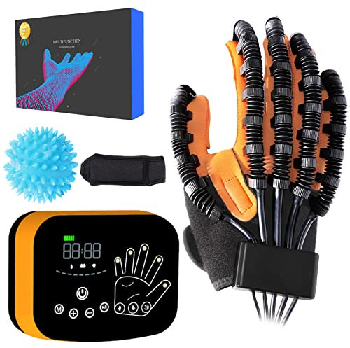 Hand Funktion Rehabilitation Handschuhe, Finger Extension Handschuhe für Hand Steifigkeit, Finger Rehabilitation für Krampf, Therapie Handschuhe für Lähmung Hand, Reha-Ausrüstung für Hand.