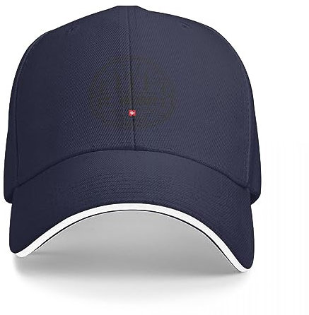 Basecap St. Moritz, Schweiz. Berg & Bäume Abenteuerabzeichen mit Schweizer Flagge Baseballkappe Wanderhut Neu in Hut Hut Männlich Damen