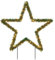 vidaXL Weihnachtsstern, Weihnachtsbeleuchtung mit Erdspießen 115 LEDs, Gartenstecker Stern Beleuchtet 8 Modi, Wasserdicht Weihnachtsdeko Leuchtstern, 85cm