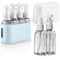 Flintronic 4-1 Transparent Travel Bottles Set, 50ml Refillable for Toiletries, Shampoo, Cosmetic Liquid - 2 Spray, 2 Pump Bottles, Labels, Box Included