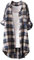 Dasongff Chemises Carreaux pour Femme, Cardigan Chemisier Boutonnées à Manches Longues, Col en V, Surchemise Décontractées, Hauts Chemisette, avec Poche Poitrine