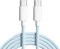 AMPLE For Motorola Razr 40 / Razr 40 Ultra Charger cable Nylon Braided 1M (60W) USB C Charger Lead Fast Charging USB C Cable For Motorola Edge 40 / Edge 40 Pro/Edge 40 Neo (BLUE)