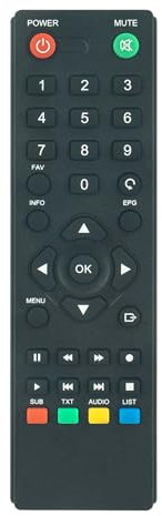 ALLIMITY Telecomando Compatibile con Strong Digital Terrestrial HD Receiver SRT 3030, SRT 8215, SRT 8213, SRT 8216, SRT3030, SRT8215, SRT8213, SRT8216