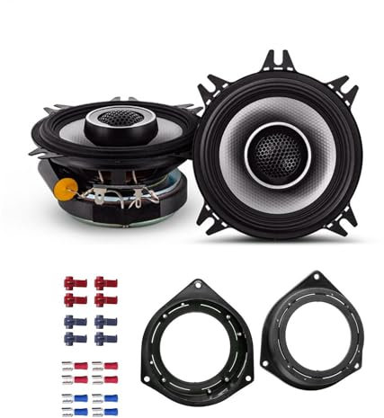 Alpine Auto Lautsprecher Boxen S2-S40 280 Watt 10 cm 2 Wege Koax passend für Opel Corsa D ab 2006 Türen hinten