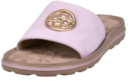 bugatti Damen Sandaletten, Frauen Sandalen,Sommersandalen,bequem,flach,Sommerschuhe,Freizeitschuhe,offene Schuhe,Rose (3400),39 EU/EU UK