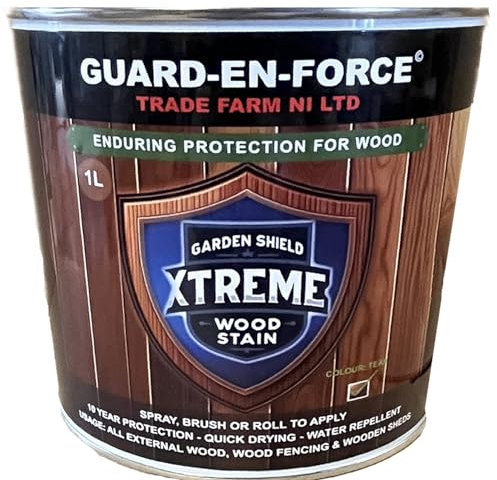 Guard-En-Force Garden Shield Xtreme Wood Stain - Teak Color, 1 litre