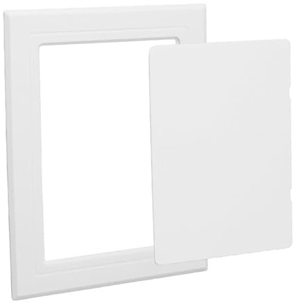 UFURMATE Pannelli di accesso autoadesivi, 12,7 x 17,8 cm Pannello di ispezione per copertura fori a parete a montaggio superficiale per impianti idraulici e cavi elettrici e cablaggio (Bianco)