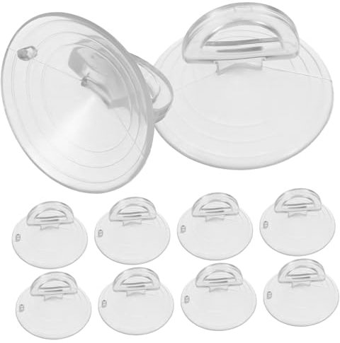 MOBUTOFU 10stücke Mini Silikon Saugnäpfe Ømm Lichtlampen Entferner Starke Haftung Sicherer Halt Für Lampenwechsel Lichtkugel Abzieher Werkzeug Transparent Vielseitig Einsatzbar