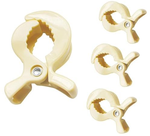 Jushion 4 Stück Kinderwagen Klammern Universal für die sichere Befestigung von Babyschalen Spielzeug Clips kinderwagen für optimalen Halt und Komfort idealer Zubehör für Eltern und Babys unterwegs