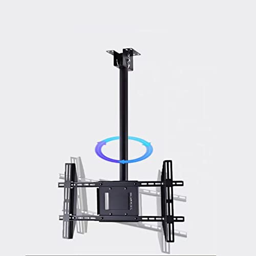 Universal TV Stand, TV Mount Cantilever TV Stand, 37-60 Flat Curved TV Mounting Bracket, Tilt-Adjustable TV Stand with Tempered Glass Base
