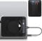 Lacdo Custodia Portatile per Disco Rigido Esterno, 2 Tasche Stick on Pouch Holder per laptop, 2.5 Seagate, WD, HDD Esterno Toshiba SSD, Mouse Wireless, Cavo, Custodia con Adesivo Riutilizzabile, Nero