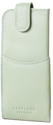 Lakeland Leather Real Leather Glasses Case (Sage Green)