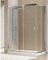 Box Doccia 75x120 Apertura Angolare Altezza 200cm In Cristallo Temperato Trasparente Profilo Cromato – Frascio