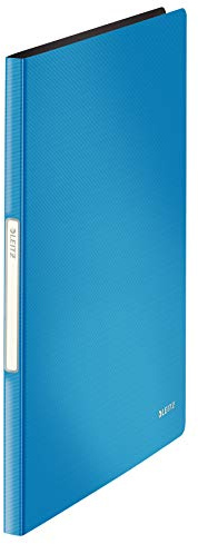 Leitz Solid Sichtbuch PP A4, 20 Hüllen, Hellblau, 10 Stück, 45641030, Blau