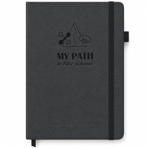 BIROYAL 224-Page Workout Log Book - 14-Week Gym Log Book with Nutritional Reference Chart & Progress Tracker - Fitness Gifts for Women & Men - A5 Fitness Journal, Gym Diary
