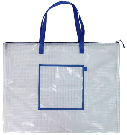 Javoryxh Transparente Poster Tasche Mit Reißverschluss Aus Netzstoff Poster Tragetasche Für Kunstwerke Gemälde Zeichenblock Und Künstlerbedarf Dokumente Für Büro