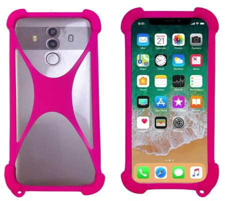 Lankashi Tasche Hülle Soft Silikon Case Für Enova N10 Handyhülle Handy Tasche Schutzhülle Cover Schale Bumper Etui Rose