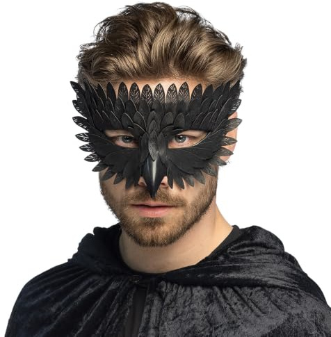 Boland - Máscara de Cuervo, Accesorio de Disfraz | Máscara de cuervo para Carnaval, Halloween y fiesta temática
