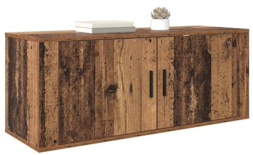 vidaXL Wandmontiertes TV-Regal 100 x 34,5 x 40 cm Altholz