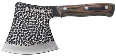 Zassenhaus ROVER Kochmesser 12 cm, handgefertigtes Messer mit robustem Pakkaholzgriff & Spezial-Klingenstahl, inkl. Lederscheide, ideal für Küche & Outdoor-Einsatz