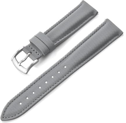 HELBAY Beschichtete Herren-Uhrenarmbänder aus Canvas, 18/19/20/22 mm, wasserabweisende Sportarmbänder aus Textil