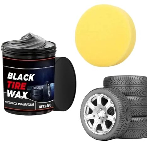 Bilens Däck Svart Vax | Fordonets Däckvård,Återställande Gummivax,för Mekaniker, Förare, Bilvårdare, Modifierare, Racers, Restaurerare, Garage, Butiker, Utställningar, Lastbilar, SUVar,