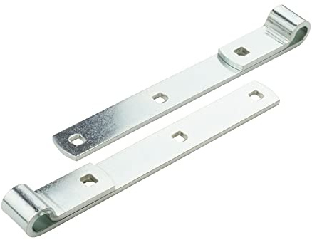 National Hardware N129-726 290Bc 10 S-H/STRP Hinges, Zinc Plated, 25.40 cm | Screw Hooks Thread Into Posts for Easy Alignment on Barn Doors and Fence Gates; WeatherGuard Finish