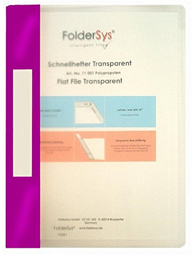 Schnellhefter A4, PP, Transparent, lila
