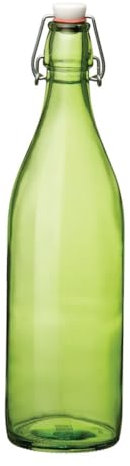 Bormioli Rocco Giara Bouteille en verre avec couvercle pivotant Vert
