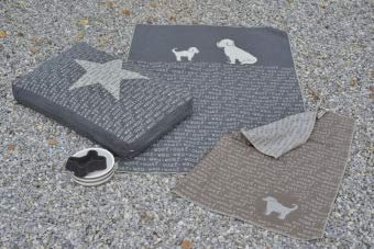 David Fussenegger - Hundedecke wau-wau grau 100/140