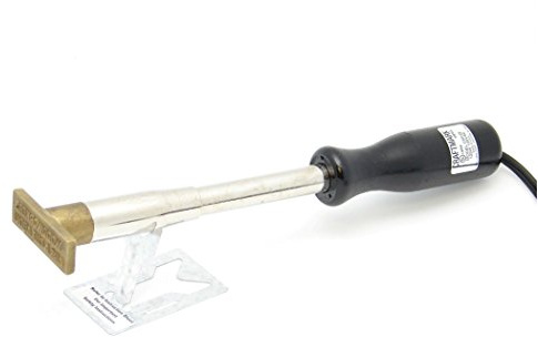 Wall Lenk CM125W Woodworker's Branding Iron - Will work on wood, leathers, and most Plastics, Black, Small